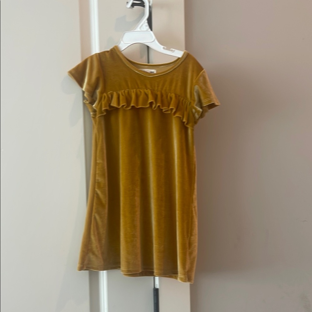 Velvet Ruffle Dress